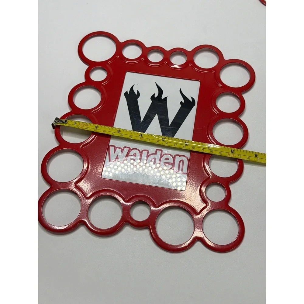 Walden Red Bubble Circle Border Picture Frame Glossy Modern‎ 4x6 Photo Opening